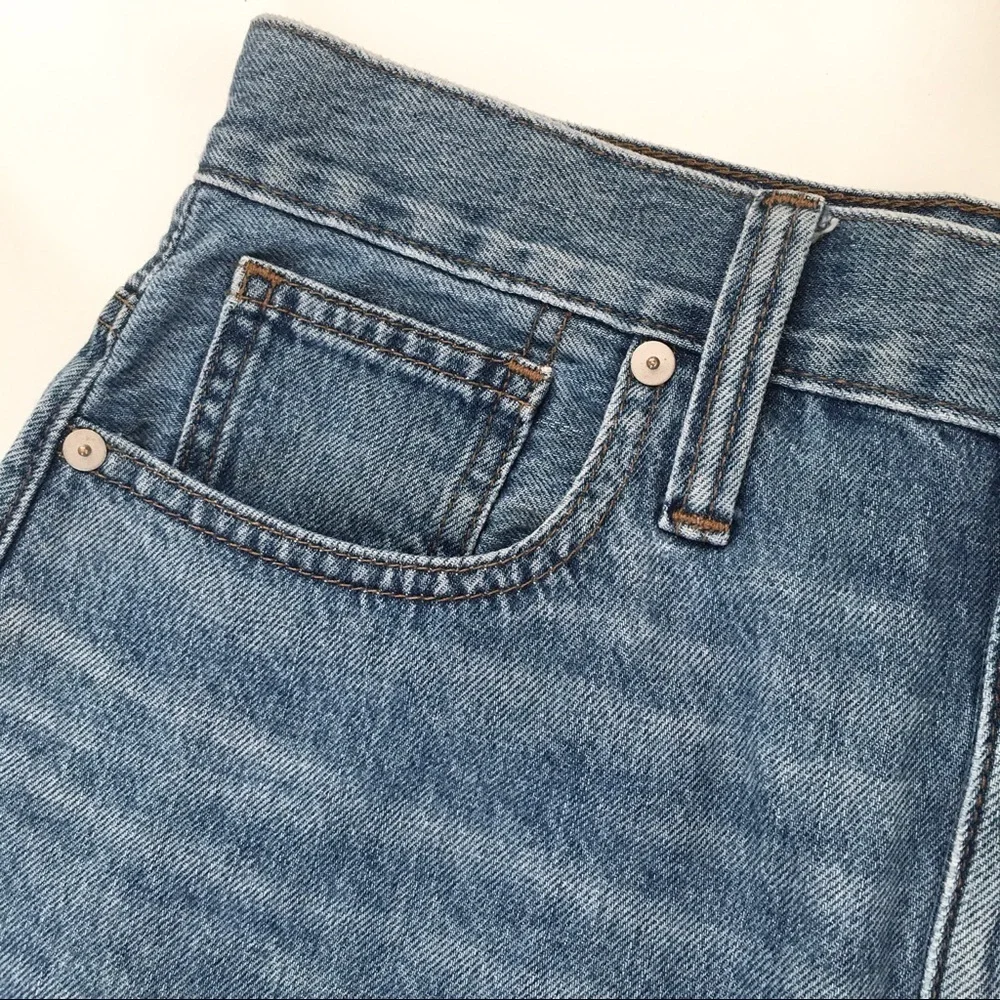 Madewell Rigid A-Line Denim Mini Skirt - Picture 6 of 13